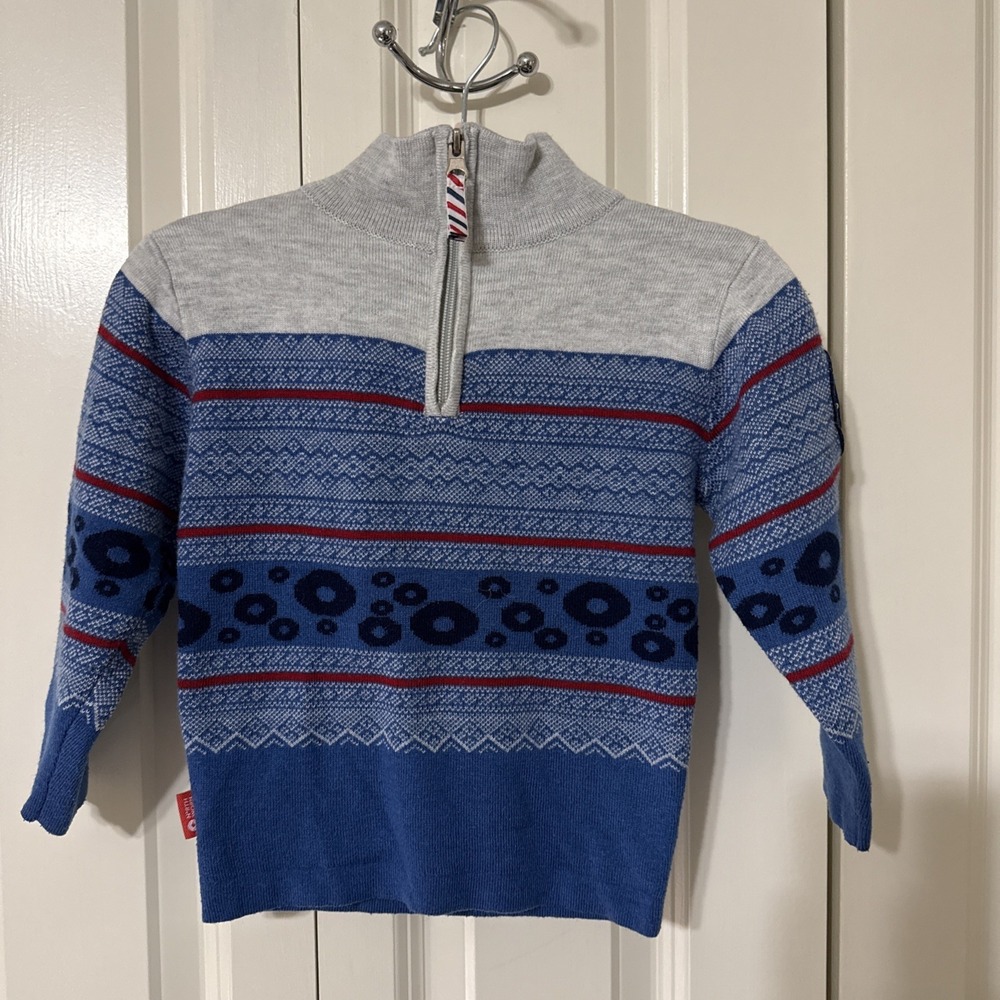 Toddler's North Worn Nordic Shaped Wool Blend Sweater Sz 2 -3‎ Holiday Christmas